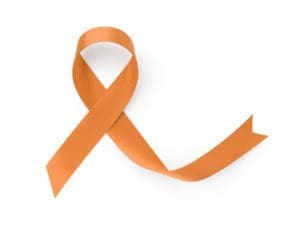 An orange ribbon